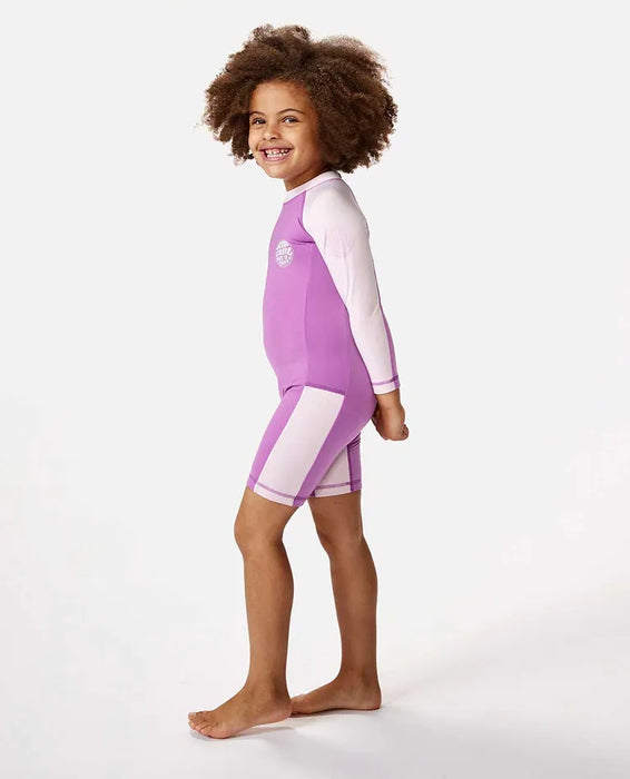 RIP CURL ICONS UV BRUSHED SURFSUIT - NEON PURPLE