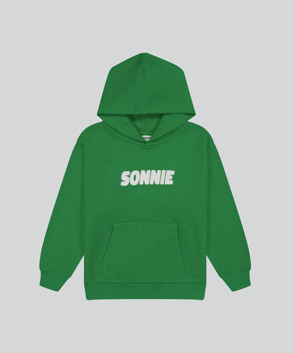 SONNIE - PUFF PRINT HOODIE KERMIT GREEN