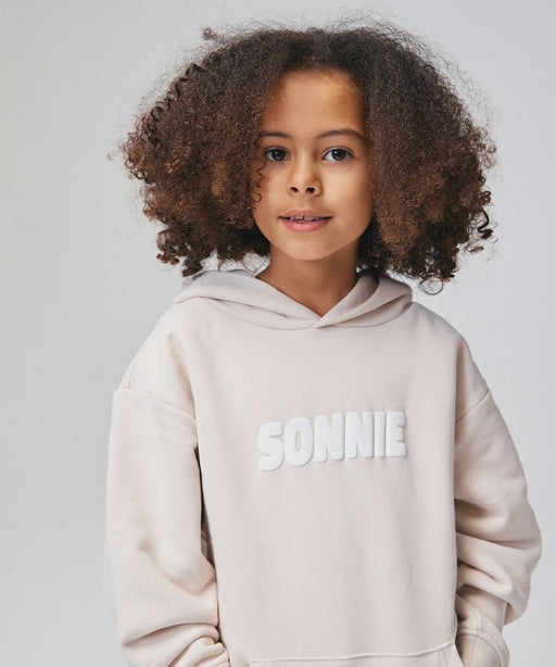SONNIE - PUFF PRINT HOODIE BONE