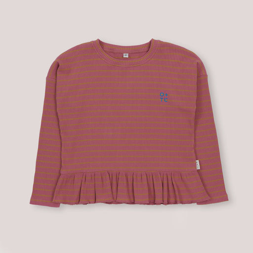 OLIVE AND THE CAPTAIN - ROSE STRIPE BOXY LS TEE