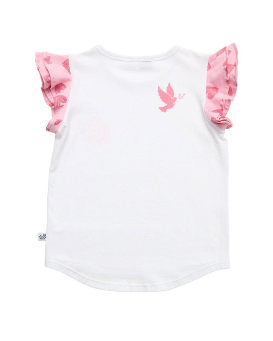 KISSED BY RADICOOL Love Frill Tee - The Kids Store