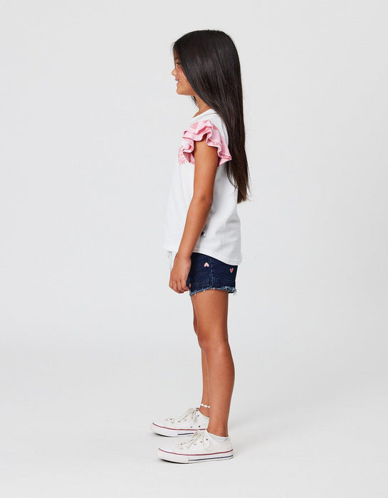 KISSED BY RADICOOL Love Frill Tee - The Kids Store