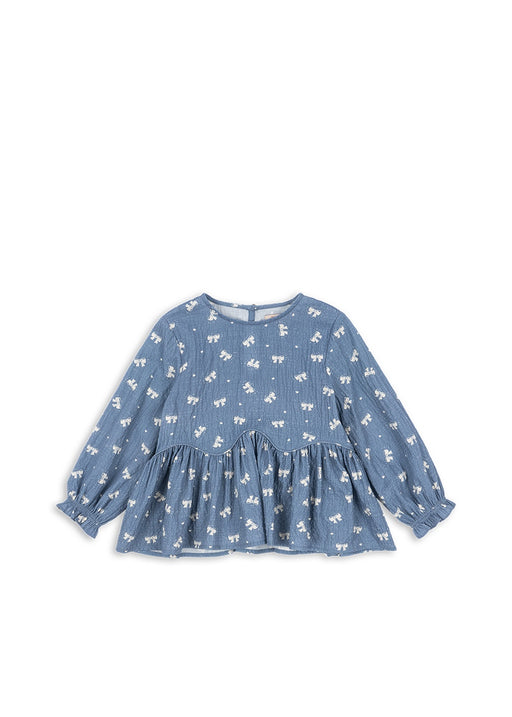 KONGES SLØJD - VIDA BLOUSE BOUCLE BLUE