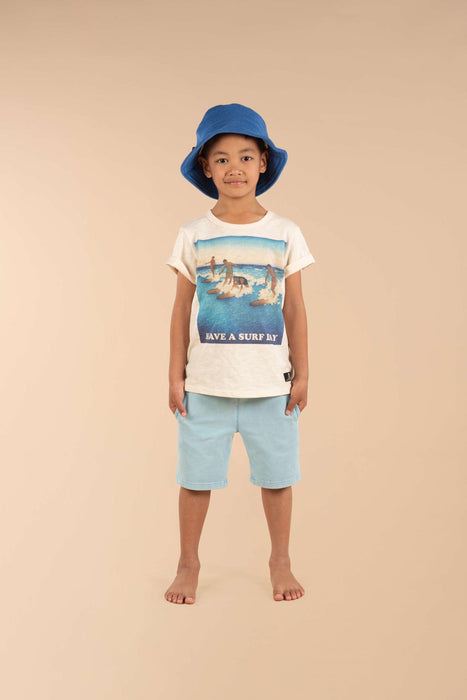 ROCK YOUR KID Blue Wash Shorts - Blue - The Kids Store