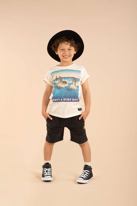 ROCK YOUR KID Have A Surf Day T-Shirt - Cream - The Kids Store