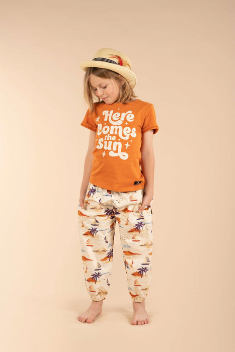ROCK YOUR KID Here Comes The Sun T-Shirt - Tan - The Kids Store