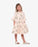 THE GIRL CLUB Dress Daisy Skater On Repeat Flare Sleeve - Cream - The Kids Store