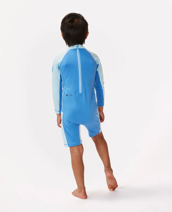 RIP CURL ICONS UV BRUSHED L/SLEEVE SUIT - BLUE GUM