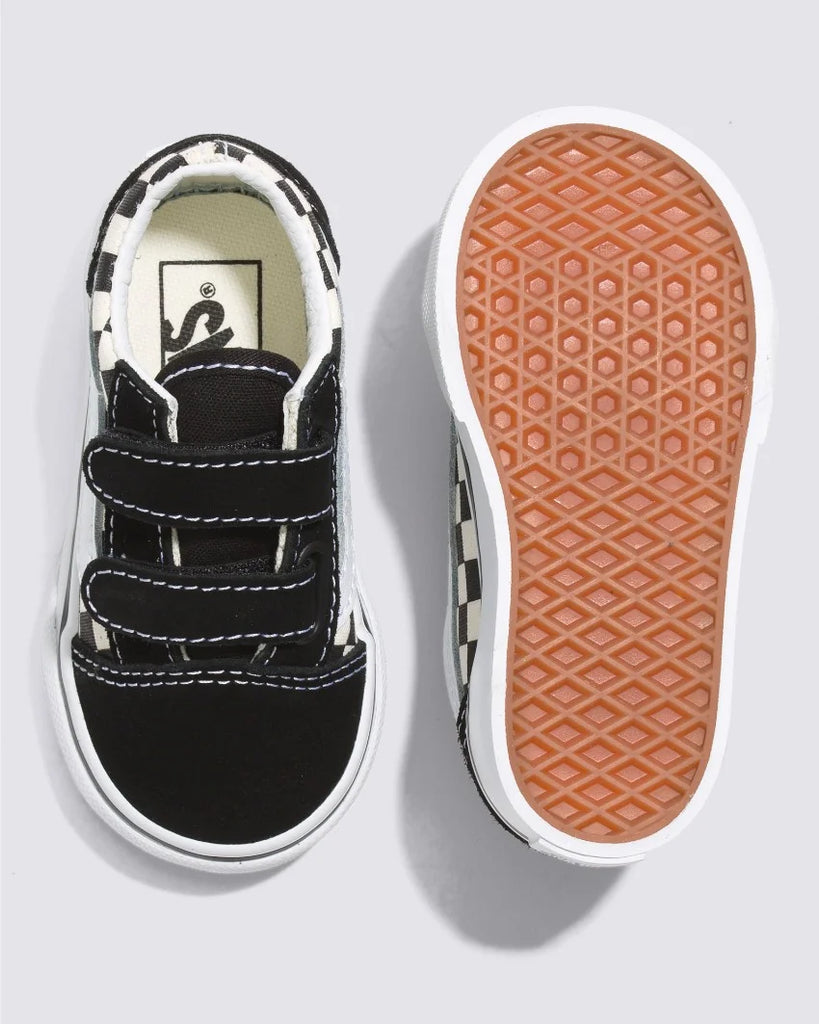 Kids checkerboard old skool on sale v