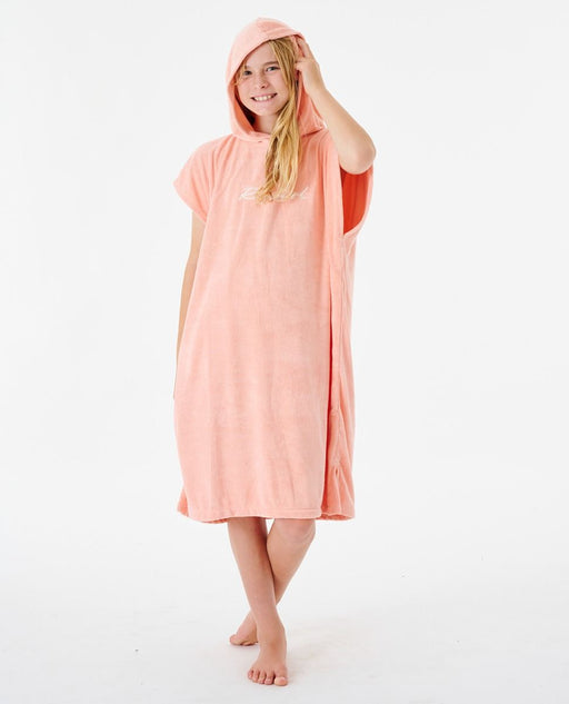 RIP CURL SCRIPT HOODED TOWEL - SHELL CORAL