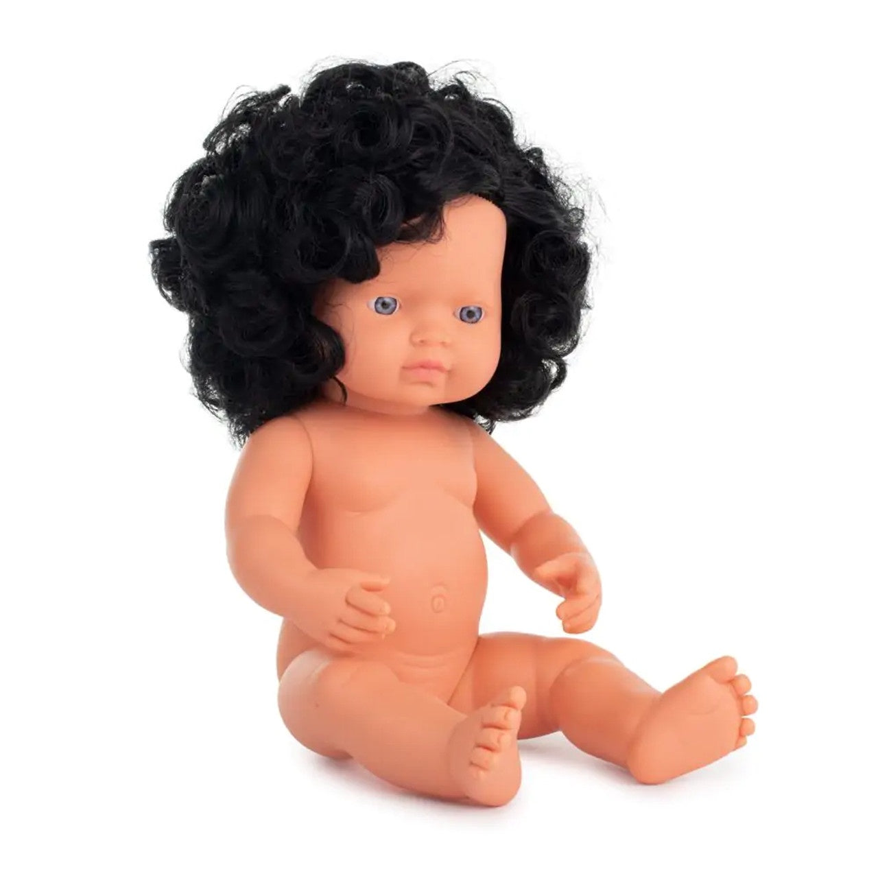 Black baby doll hot sale with curly hair