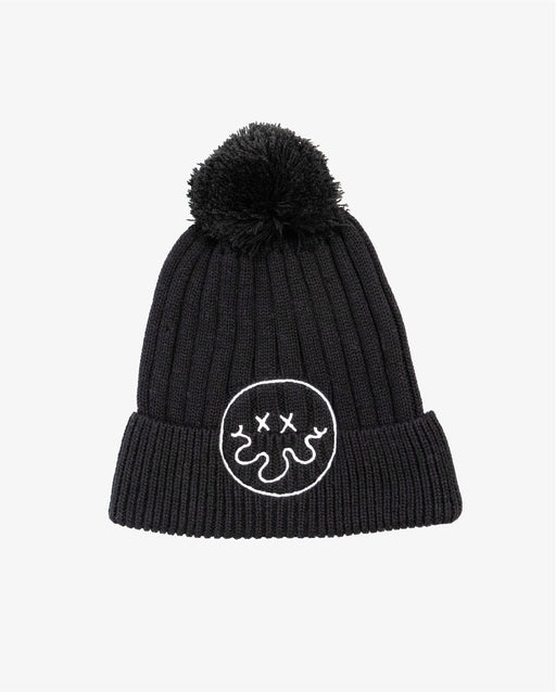 BAND OF BOYS - BLACK SQUIGGLE SMILE BEANIE