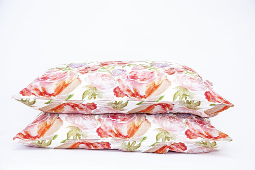 ASPEN & FERN BLOSSOM BLUSH Linen Pillowcase Pair - The Kids Store