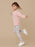 HUXBABY RAIN BOW PUFF TOP DUSTY ROSE - The Kids Store
