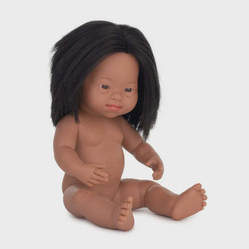 MINILAND DOLL  38cm -  Latino Girl With Down Syndrome (undressed)