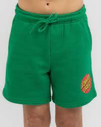 SANTA CRUZ Track Shorts - Classic Dot - Green - The Kids Store