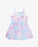 THE GIRL CLUB Dress Poplin Cotton Summer Play - Lavender Tie-Dye - The Kids Store