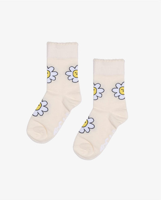 THE GIRL CLUB The Collectibles Scallop Edge Socks - Daisy Cream - The Kids Store