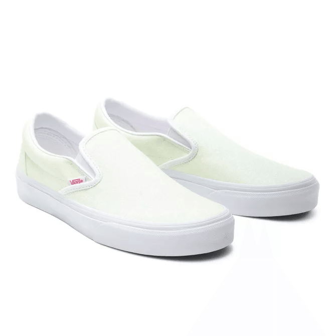 VANS CLASSIC SLIP-ON UV GLITTER PINK/ TRUE WHITE The Kids
