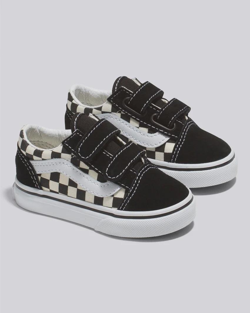 Black check hotsell old skool vans