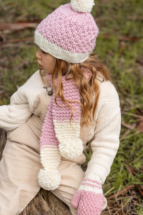 ACORN - RIPPLES SCARF PINK