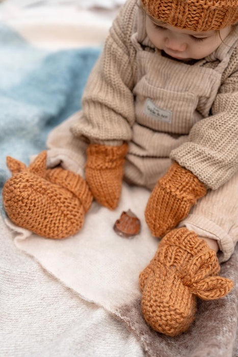 ACORN - COTTONTAIL BABY MITTENS CARAMEL