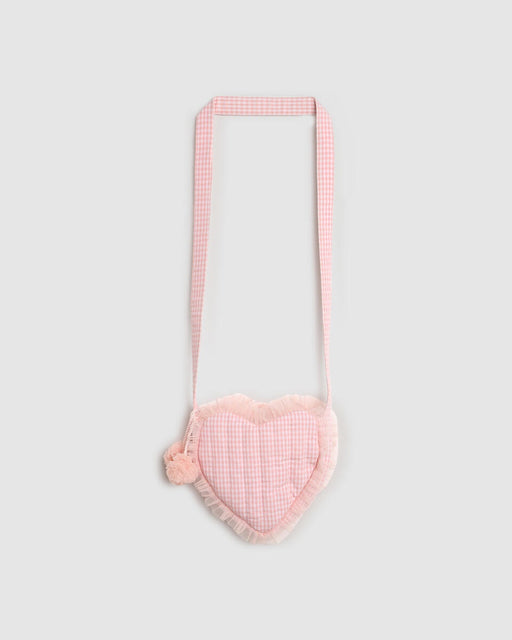 ALEX & ANT - I LOVE YOU BAG PINK GINGHAM