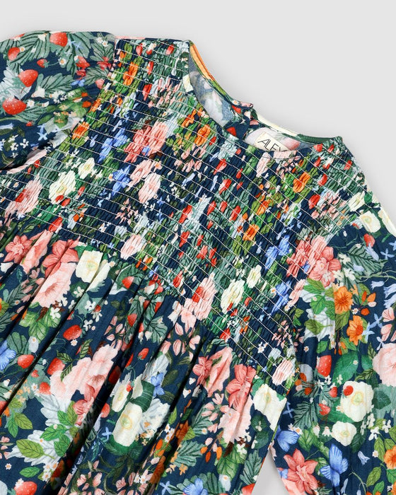 ALEX & ANT - LILLY SMOCK DRESS STRAWBERRY NAVY