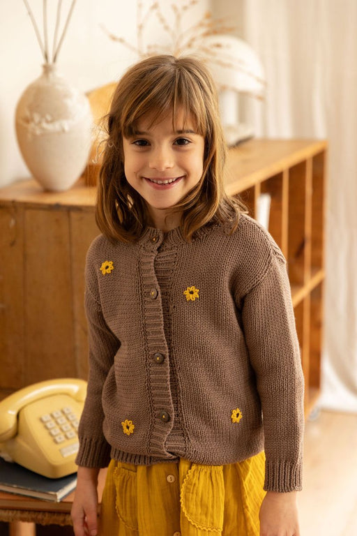 ALEX & ANT - SUNFLOWER CARDIGAN MOCHA