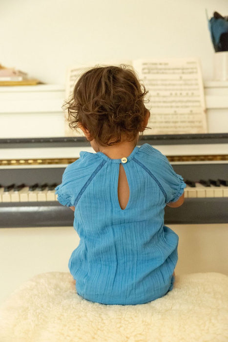 ALEX & ANT - LENNIE PLAYSUIT SKY BLUE