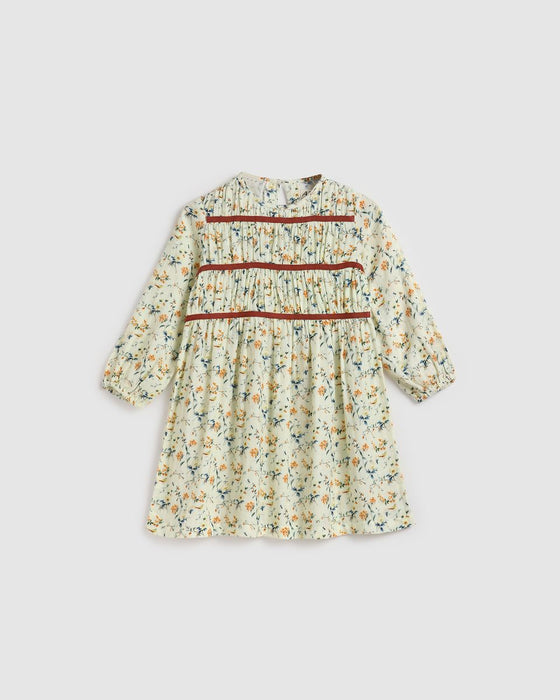 ALEX & ANT - PIXIE DRESS NATURAL BIRD