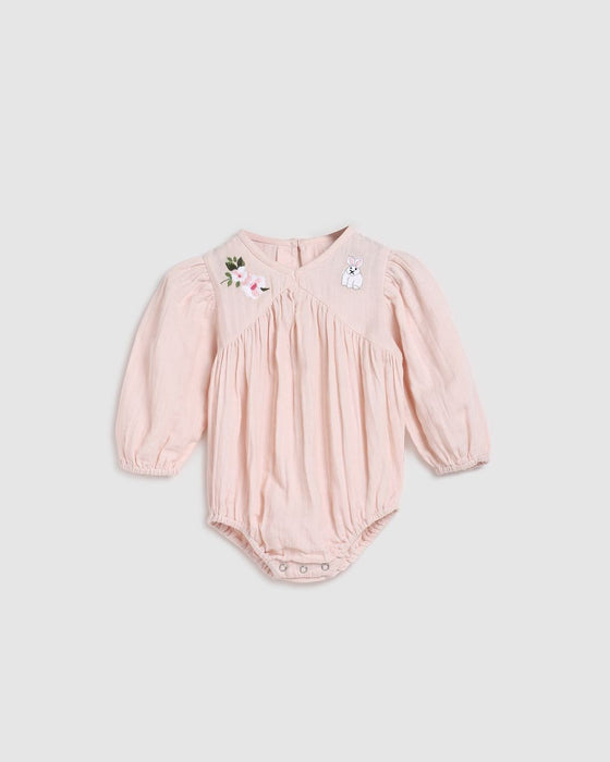 ALEX & ANT - FLOWER PLAYSUIT BLUSH PINK