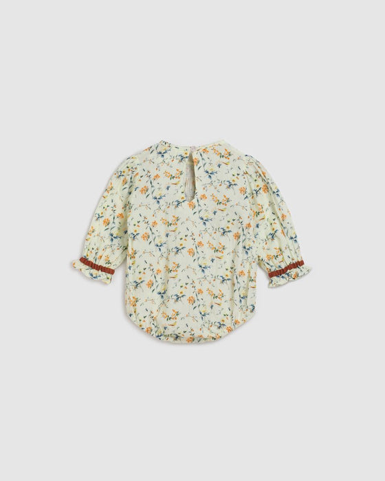 ALEX & ANT - PIXIE PLAYSUIT NATURAL BIRD