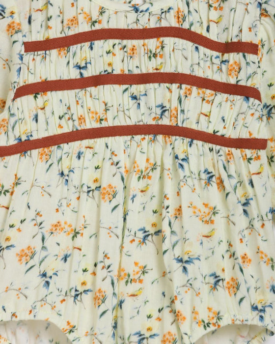 ALEX & ANT - PIXIE PLAYSUIT NATURAL BIRD