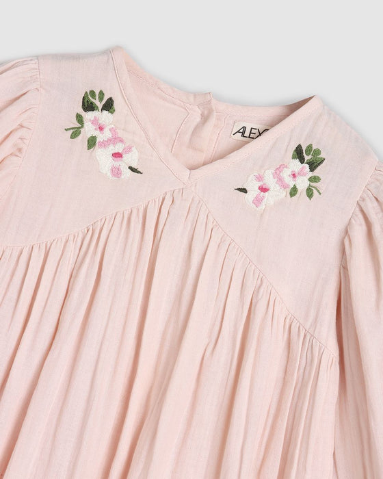 ALEX & ANT - FLOWER DRESS BLUSH PINK