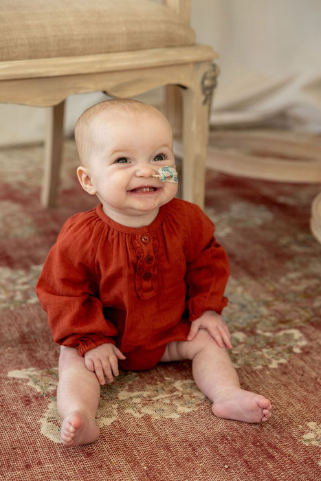 ALEX & ANT - JULIETTE PLAYSUIT CHILLI OIL