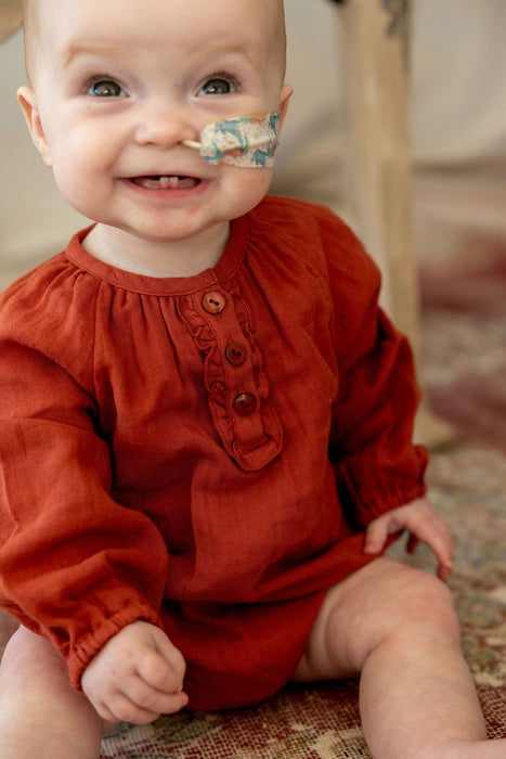 ALEX & ANT - JULIETTE PLAYSUIT CHILLI OIL