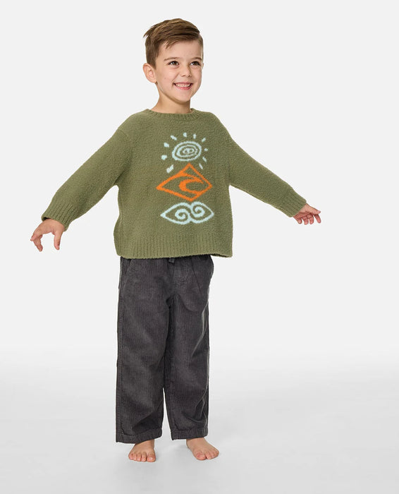 RIP CURL - RIDE THE WAVE KNIT SURPLUS GREEN