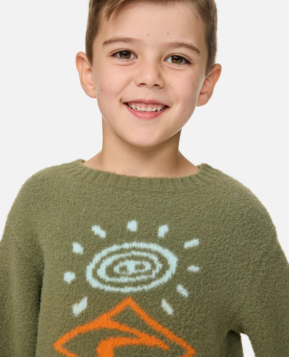 RIP CURL - RIDE THE WAVE KNIT SURPLUS GREEN