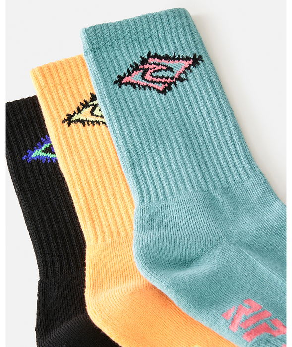 RIP CURL - LOGO CREW SOCKS 3PACK