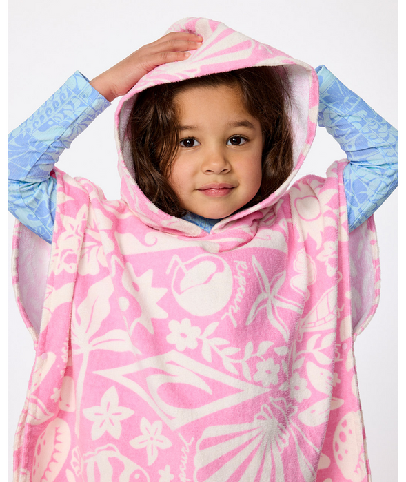 RIP CURL - MIXED SNAP HOODED TOWEL PINK