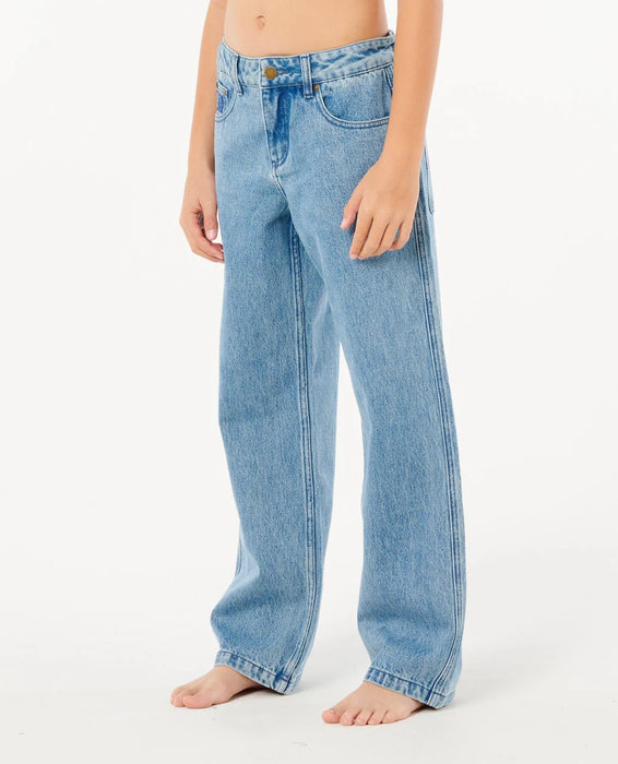 RIP CURL - HYPED DENIM PANT WASHED BLUE