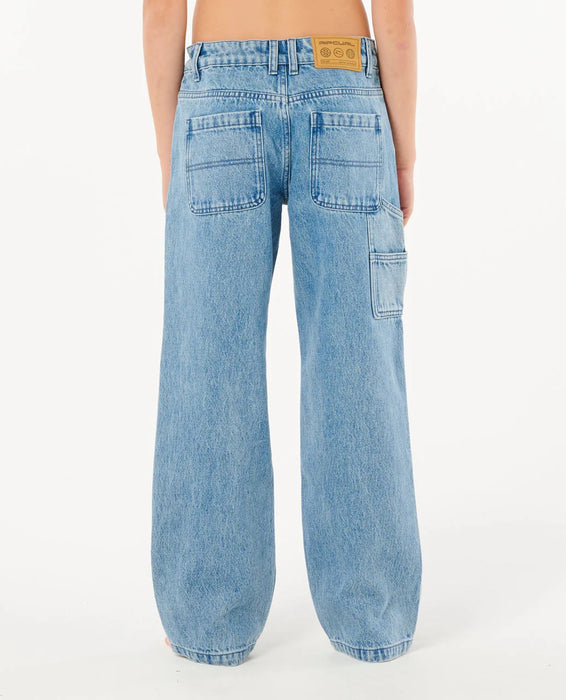 RIP CURL - HYPED DENIM PANT WASHED BLUE
