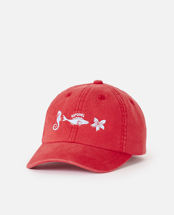 RIP CURL - MIXED 6 PANEL CAP RED