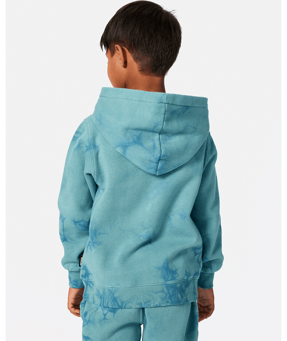 RIP CURL - GROM ENERGY TIE DYE HOOD BLUE LAGOON