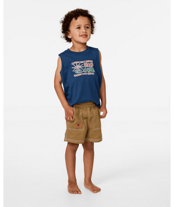 RIP CURL - MILLS WALKSHORT-KID SHORTS KHAKI SAND