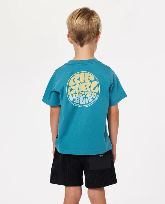 RIP CURL - WETSUIT ICON TEE OCEAN