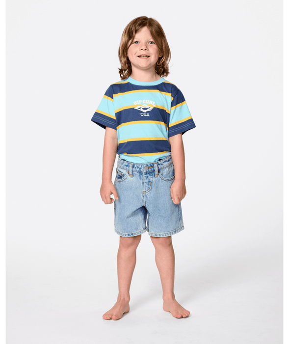 RIP CURL - STRIPE TEE BLUE