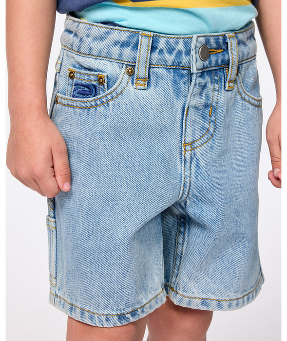 RIP CURL - HYPED UP DENIM SHORTS WASHED BLUE