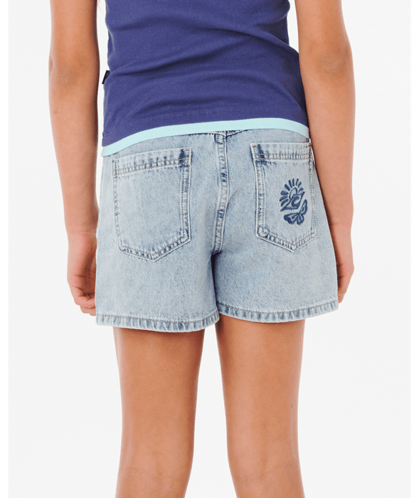 RIP CURL - TABBY DENIM SHORTS VINTAGE BLUE